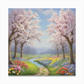 Promise Of Spring Square Art Print 1 Canvas Print