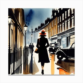 London Street Scene 11 Canvas Print
