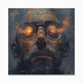 Face Of A Man Canvas Print