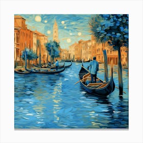 Venice Gondolas 2 Canvas Print