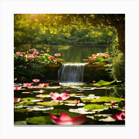 Lotus Pond 1 Canvas Print