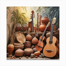 Musical Instruments 2 Canvas Print