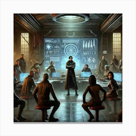 A Sci Fi Themed Scene Depicting Episode 2 Broken Trust Canvas Print