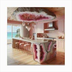 Pink Kitchen Canvas Print