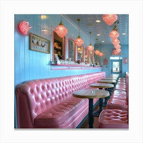 Pink Diner 2 Canvas Print