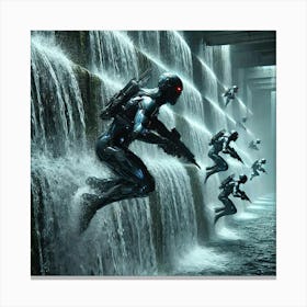 Cascade Sovereignty Scifi Torrent Scouts Cascades Navigation Canvas Print