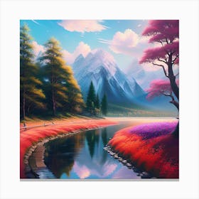 Landscape Painting 80 Canvas Print