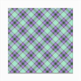 Plaid Fabric 134 Canvas Print