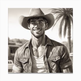 Cowboy Canvas Print