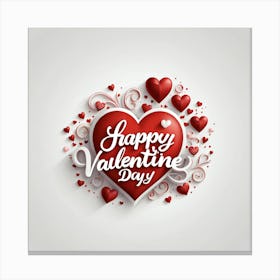 Happy Valentine Day 5 Canvas Print