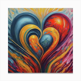 Heart Of Fire Canvas Print