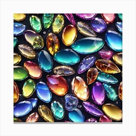 Colorful Gems 3 Canvas Print