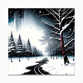 Snowy Forest 2 Canvas Print