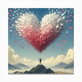 Valentine's Day Hearts 3 Canvas Print