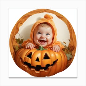 Pumpkin Baby 1 Canvas Print