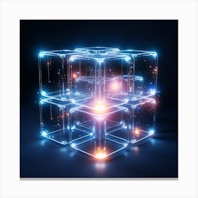 Cubes Of Light Canvas Print