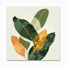 Abstract Leaves 44 Canvas Print