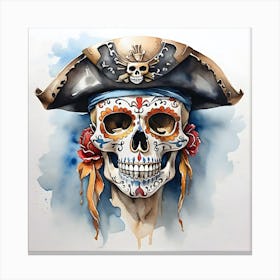 Pirate Skull 2 Canvas Print