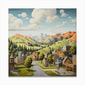 'The Town' Canvas Print