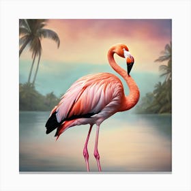 American Flamingo Canvas Print