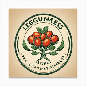 Legumes As A Logo (37) Canvas Print