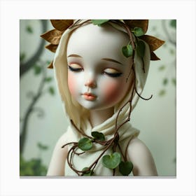 Flux Schnell A Serene Porcelain Doll With Intricate Facial Fea 0 Leinwandbilder