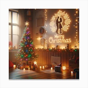 Christmas Scene Canvas Print