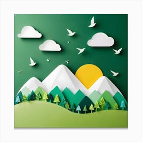 Paper Art 7 Canvas Print