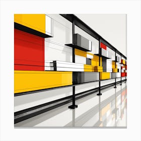 Red, Yellow, And Blue Canvas Print