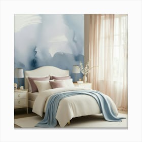 Abstract Watercolor Wall Mural Canvas Print