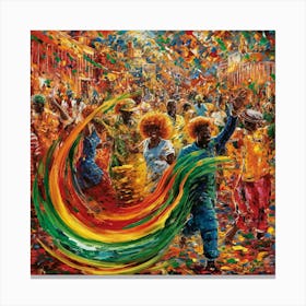 Rich cultural Tapestry And The Whirlwind Of Emotions 4 Canvas Print