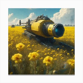 Field Of Yellow Flowers 43 Canvas Print