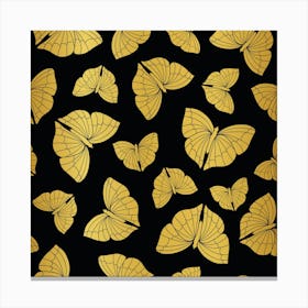 Gold Butterflies Canvas Print