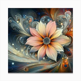 Abstract Flower Painting 17 Canvas Print