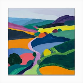 Colourful Abstract Yorkshire Dales National Park England 2 Canvas Print