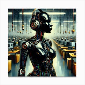 Robot Woman 10 Canvas Print