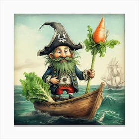 Pirates And Vegetables Canvas Print