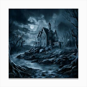 Haunted House Canvas Print