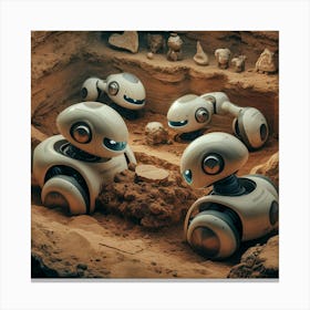 Robots In The Desert Canvas Print