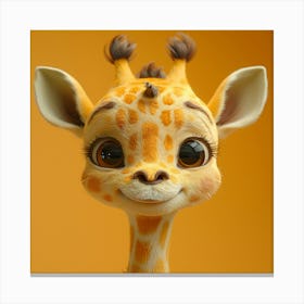 Cute Giraffe 35 Canvas Print