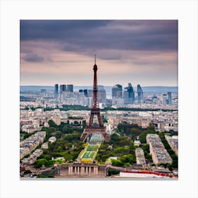 Paris Skyline Canvas Print