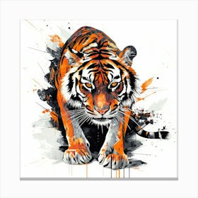 Tiger.Generated AI. Wall Art Print 1 Canvas Print