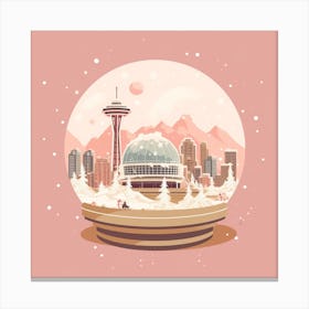 Vancouver Canada 1 Snowglobe Canvas Print