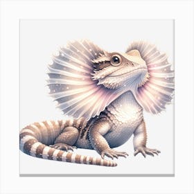 Frill Neck Lizard Canvas Print