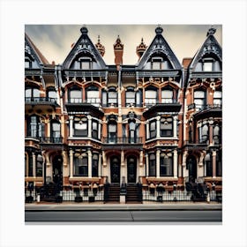 Victorian Houses Canvas Print