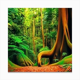 Craiyon 220007 Bosques Montanos Tropicales De Los Andes Tropicales Canvas Print