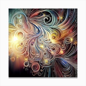 Abstract Swirls 2 Canvas Print