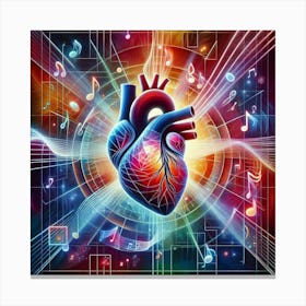 Heart Of Music 1 Canvas Print