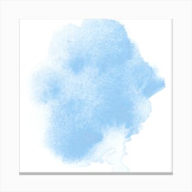 Blue Watercolor Splatter Canvas Print