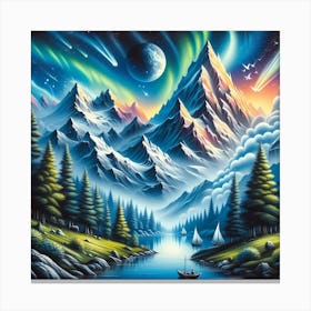 Aurora Borealis Canvas Print